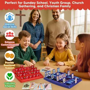 Who Am I Bible Board Game Family Board Games Family Party Social Deduction Game Card Game for Adults and Kids
