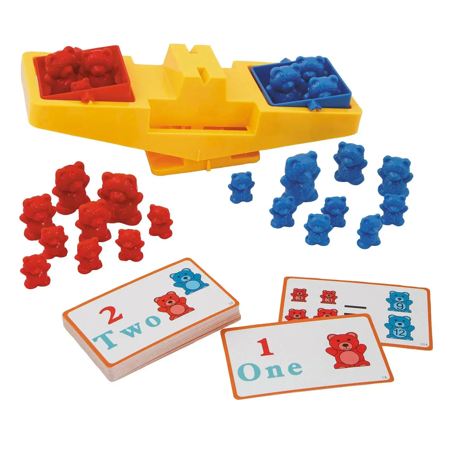 10 1/4" Balancing Scale with Plastic Bears Math Learning Set - 55 Pc., Math Teaching Aid, Toyset