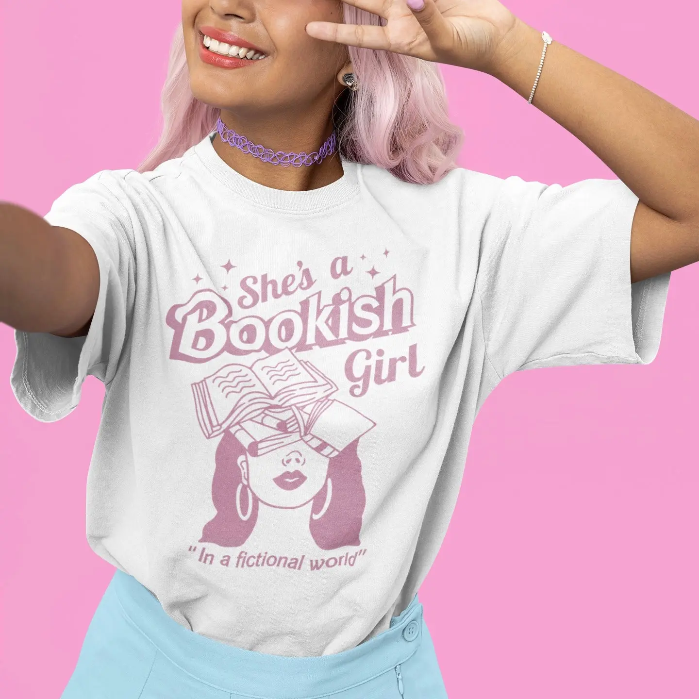Bookish Barbie heavyweight tee
