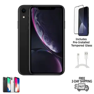 Refurbished Apple iPhone XR (Unlocked) A1984 Excellent Condition with Tempered Glass Screen Protector & 1 Year Warranty