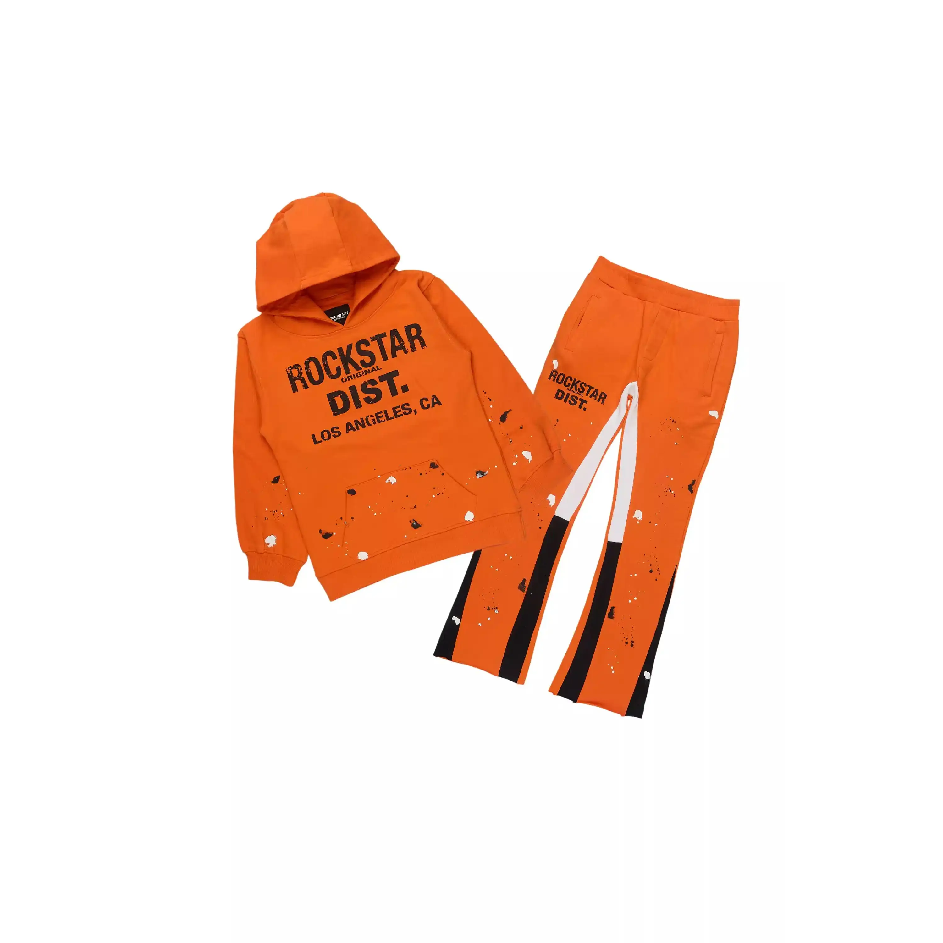 Boys Scottie Orange/Black Stacked Flare Track Set