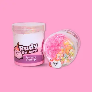 Rudy Unicorn - Raspberry Scented - Sensory Putty - Scented Squishy Sensory Putty - Butterslime Texture for Anxiety, Focus, adhd, Stress Relief & Focus for All Ages - Ages 5+