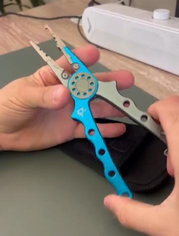 Piscifun Ⅲ Aluminum Fishing Pliers with Blue Handle, Durable Construction, and Includes Keyring Attachment fishing equipment Tungsten Carbide Titanium Piscifun Ⅲ Aluminum Fishing Pliers with Blue Handle, Durable Construction, and Includes Keyring Attachment fishing equipment Tungsten Carbide Titanium