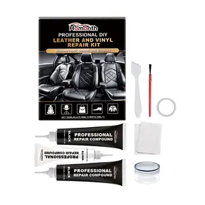 Homonth Leather Repair Kit - Professional DIY Solution for Car Seats & Furniture, Fix Cracks & Tears with Color Matching, Complete Restoration Kit for Vinyl & Leather Surfaces, 7-Piece Kit with Repair Paste, Applicators, Backing Cloth, and Mixing Tools