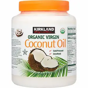 Kirkland Signature Organic Virgin Coconut Oil, USDA Organic, Cold Pressed, Unrefined, 2.48L/84 fl oz Traditional Natural