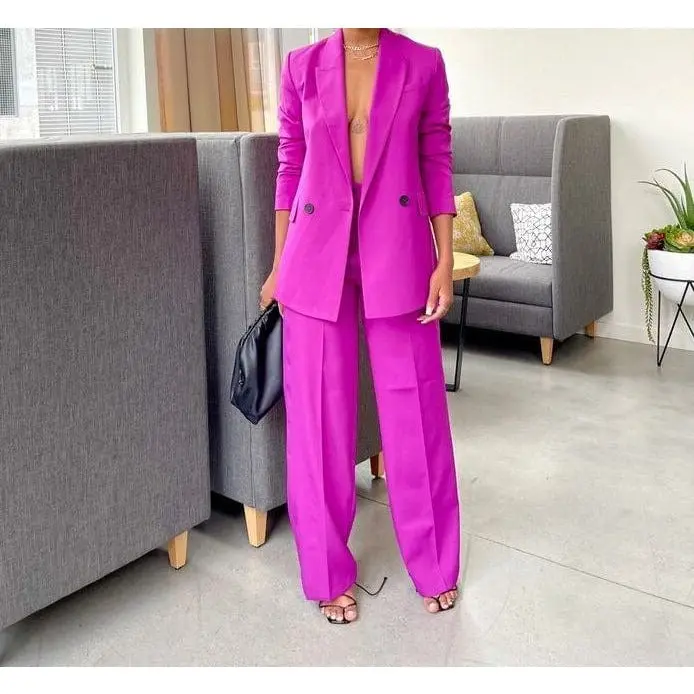 Purple Blazer Set