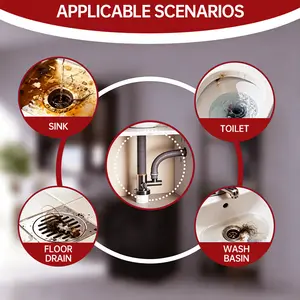 Household Drain Cleaner Powder for Sink, Shower & Tub | Home Drain Care