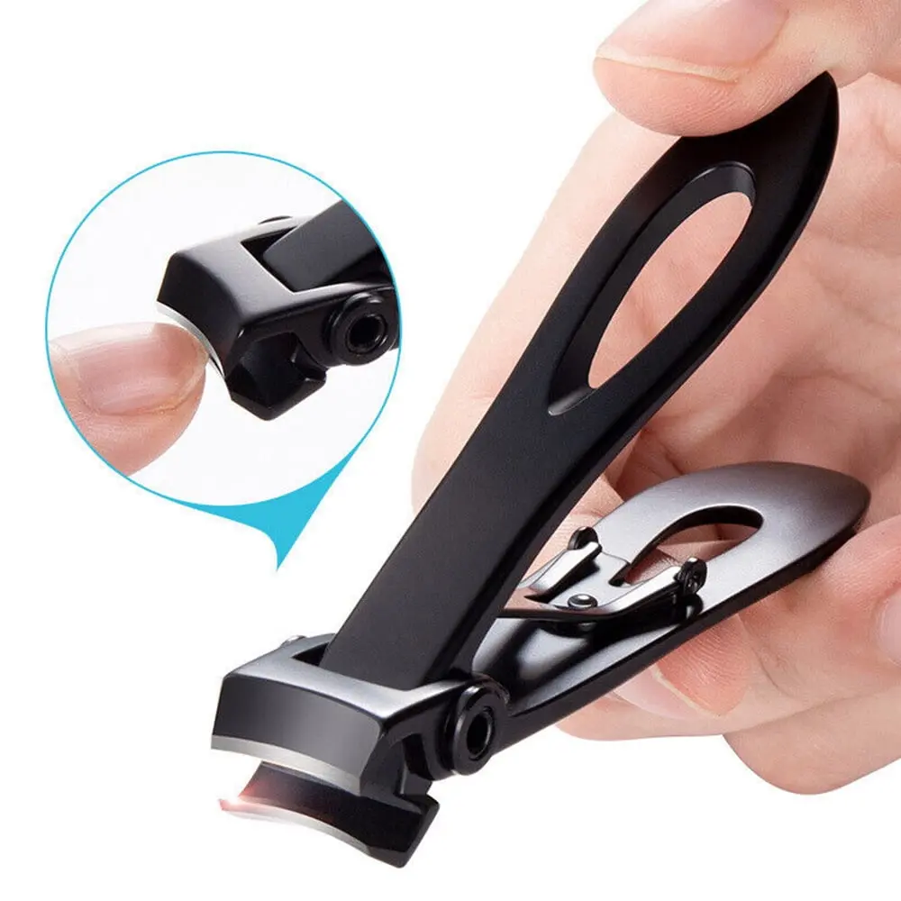 Wide Jaw Toenail Clippers with 15mm Opening - Ergonomic Nail Care Tool Cuts Tough Nails with Minimal Pressure for Women & Men, Ergo Handle, Less Finger Force