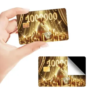 2 Credit Card Debit Card Skin Stickers, Ultra-Thin Matte Feel Waterproof Scratch-Resistant Durable Creative Colorful Patch for Small Chip Cards, Graphic Decal