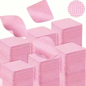 180/200/1080pcs Lint Free Nail Wipes, Nail Polish Remover Pads, Super Absorbent Soft Non-Woven Fabric, Velvet-Free, Nail Cleaning Wipes Sheet Removal for Manicure Tool, Unscented Manicure Cleaning Pads, Nail Care Accessorie