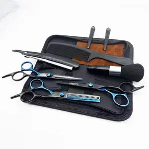 Barber Scissors Set, 6.7 inches wingsbro Hair Styling Tools for Men & Women, Professional Hair Cutting Scissors Kit