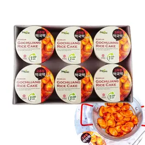 JAYONE Korean GOCHUJANG Spicy Sauce Tteokbokki 175g x 6 Bowls - Ready in 90 Seconds!