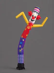 16.4FT Clown Air Dancer Inflatable Tube Man with Powerful Blower