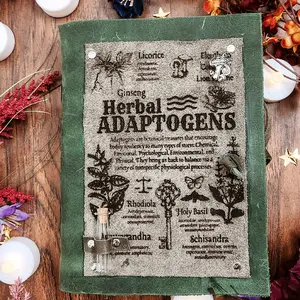 Herbal Adaptogens Leather Journal