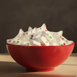 Fruity Nougat Candy with Jelly Beans – Colorful Soft Chewy Treats, Gluten-Free & Individually Wrapped 1LB Bag Snack Sweet