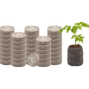 50PCS Peat Pellets for Seedlings - 35MM Seed Starter Pellets Peat Pods, Transplanting Growing Garden Flower Vegetables Germination Propagation Tray