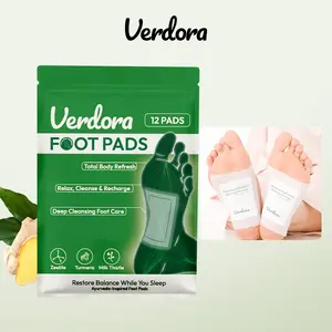 Detox Foot Pads with Ginger & Bamboo Vinegar, Deep Cleansing Foot Patch for Sleep Support, Relaxation & Self Care