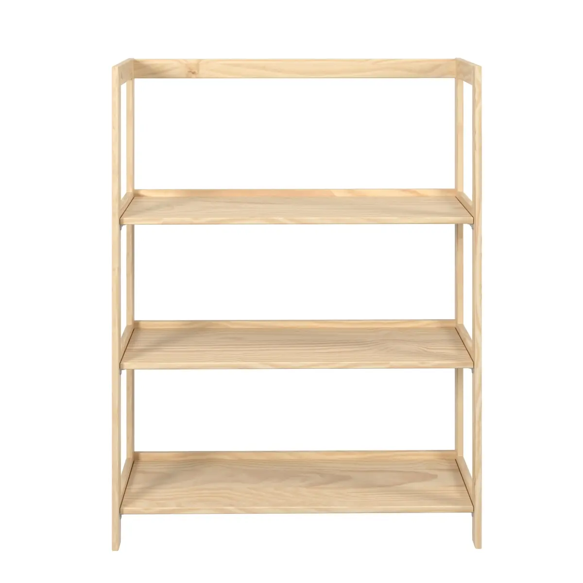 Jela USA 47936 3-Shelf Solid Wood Unassembled Pantry Shelving, Multi-Layer Vertical Shelving & Storage