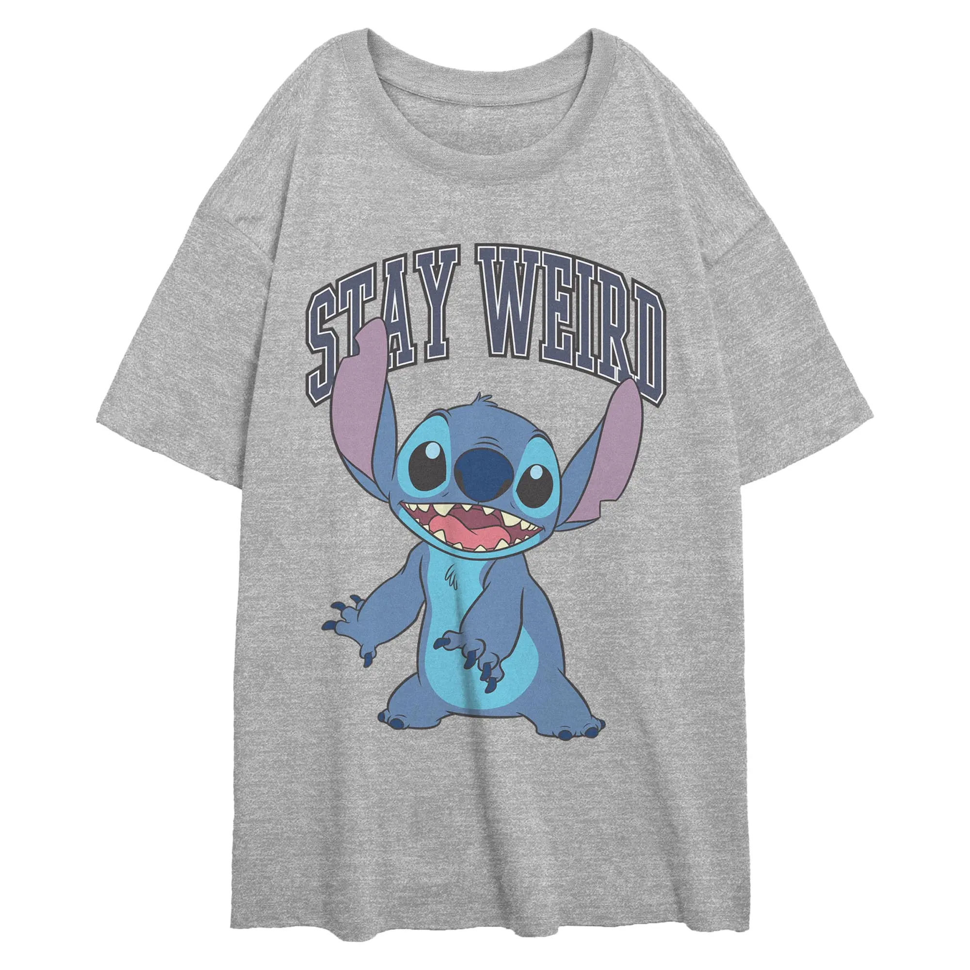 Lilo & Stitch Collegiate Stay Weird Juniors T Shirt