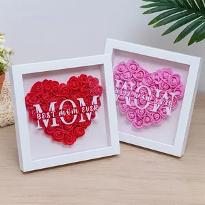 2cm Hollow Dry Flower Specimen Box, Rose Eternal Flower DIY Frame, Wall Hanging Gift, Dual-Use Display Stand, Home Decor, Picture Frame