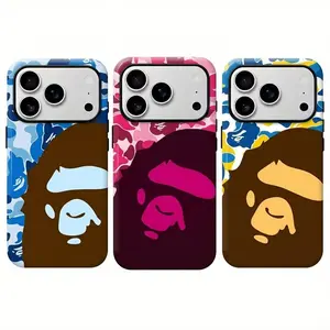 BAPE Ape Head Phone Cases Suitable for iPhone 17-11 Pro Max/Plus