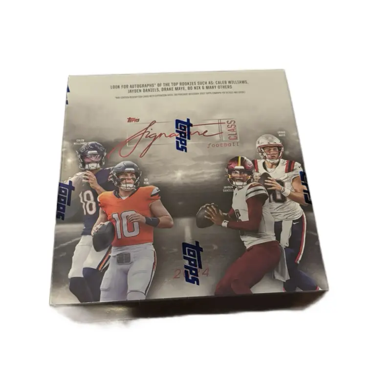 Topps 2024 Signature Class Football Mega Box SEALED IN HAND Collectible Sports Trading Card Pack