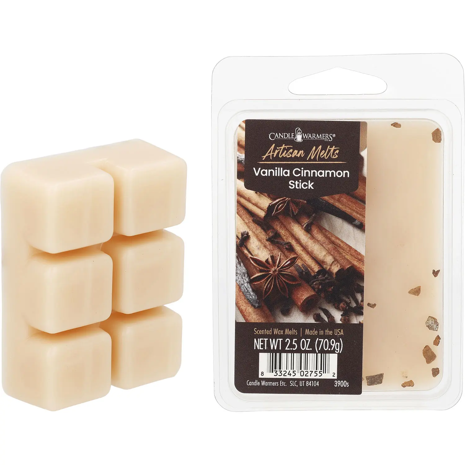 Candle Warmers Vanilla Cinnamon Stick By Candle Warmers Soy Blend Wax Melts (Artisan Collection) For Unisex Candle Warmers Vanilla Cinnamon Stick By Candle Warmers Soy Blend Wax Melts (Artisan Collection) For Unisex