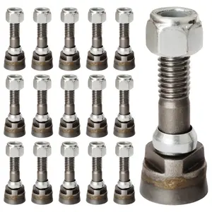 16pcs Stump Tooth, Model 700, Hardness HRC38-42 (with nut and washer), used for removing stumps.