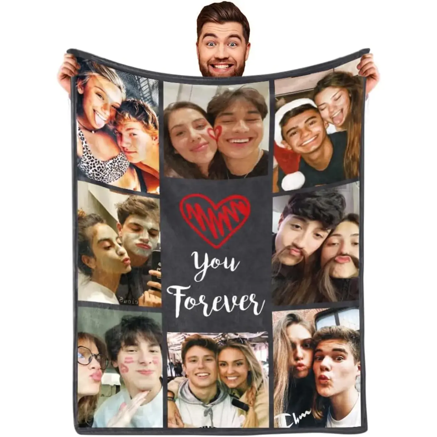 Comfycove blanket Click "Shop Chat",Custom photos Blanket I Love You Girlfriend Boyfriend Gifts, Personalized Blankets Throw with pictures, Couples Gifts Valentine's Day Christmas Birthday Anniversary Gifts