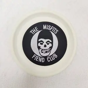 1PCS Misfits Band Patch Rock Metal Gothic Punk Danzig Embroidery, DIY Decorative Patch Cloth Patch for Hats, Bags, Shoes, Clothing, Durable Material Back Hot Melt Adhesive Can be sewn, ironed, and washed resistant