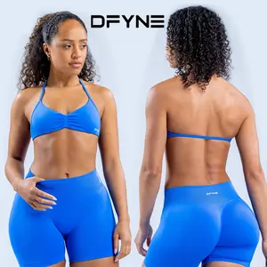 DFYNE Impact Sports Set – Seamless Sculpt Fit with Strappy Back, High-Waisted Bottoms & Ultra-Flattering Activewear Look