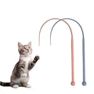 Silicone Mouse Tail Cat Toy Stick, Interactive Chew & Bite Toy for Cats, Fun Kitten Play Accessory, Durable Pet Toy