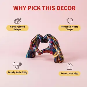 A Personalized Colorful Heart-Shaped Decorative Piece, a Modern Handcrafted Item for The Office, Featuring Graffiti Colors, Suitable for The Living Room, Bedroom, Or Office Decor, Perfect As a Valentine'S Gift, Birthday Keepsake