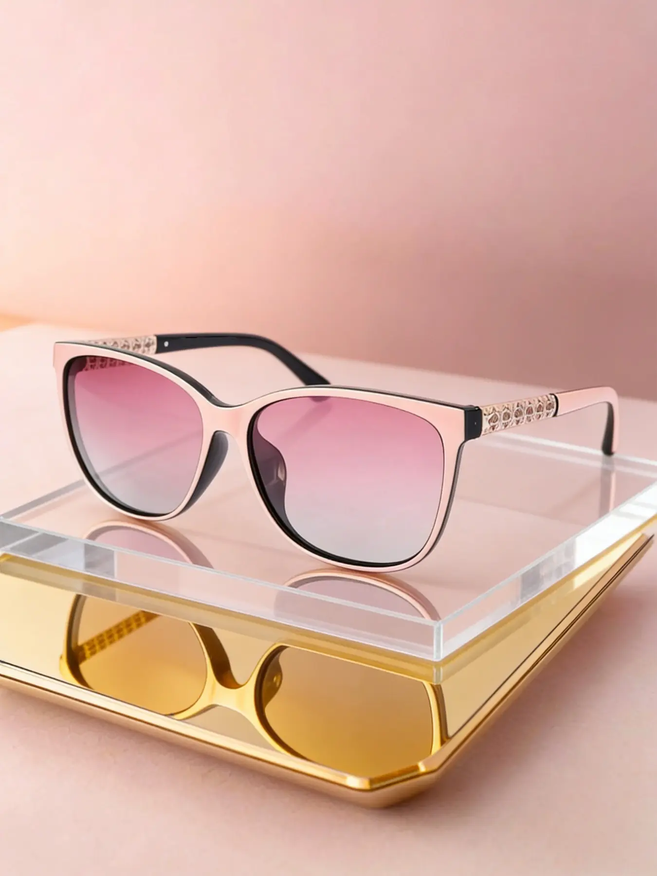 Fashionable Women's Polarized Sunglasses, High Quality Sunglasses, Trendy Casual Sunglasses, Trendy Versatile UV Protection Shades, Ideal for Outdoor Driving Travel Beach, Trendy Beach Eyewear