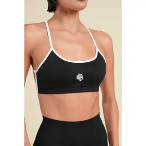 Wolf "Layla" Soft Seamless Bra in Black/White Wolf "Layla" Soft Seamless Bra in Black/White