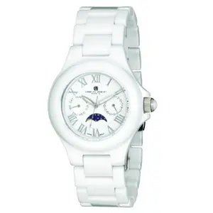 212 MAIN Charles-Hubert-Paris Unisex Quartz Watch - Ceramic Case, Ceramic Band, Water Resistant, Sun-Moon Dial