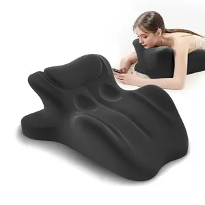 Ergonomic Memory Foam Pillow, Multi-Function Wedge Pillow with Cervical & Lumbar Support for Neck Lower Back Spinal Multi Use for Bed Office Reading Nap Sleeping Breathable Removable Cover Machine Washable Ideal Gift