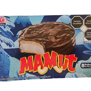 Mamut - Marshmallow Filled Cookie With a Chocolate Coating Snack Soft Sweet Crunchy Biscuit Mini chocolate lover