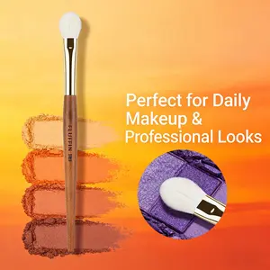 Fluffin E03 Eyeshadow Blending Brush, Natural Goat Hair, Rosewood Handle, Copper Pipe, High End Makeup Brush