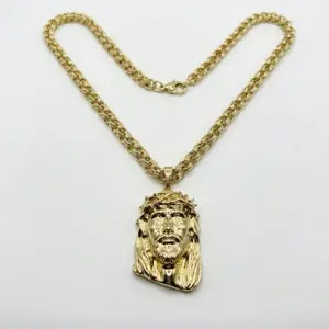 Chinese chain 24 inches, 8mm with laminated gold pendants, top quality