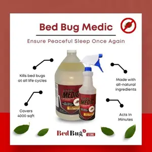 All-Natural Bed Bug Spray. Child & Pet Safe