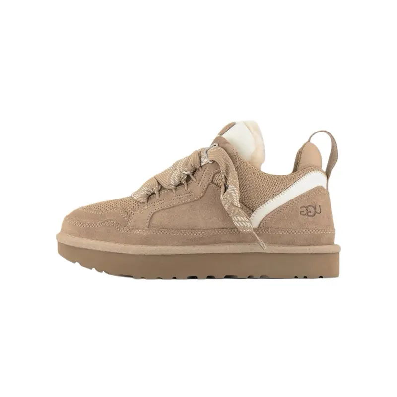 UGG Lowmel Sand Women’s Casual Sneakers - Lightweight, Trendy, Comfortable Sports Shoes for Fall Winter Walking, Closed-Toe Footwear, Sneaker