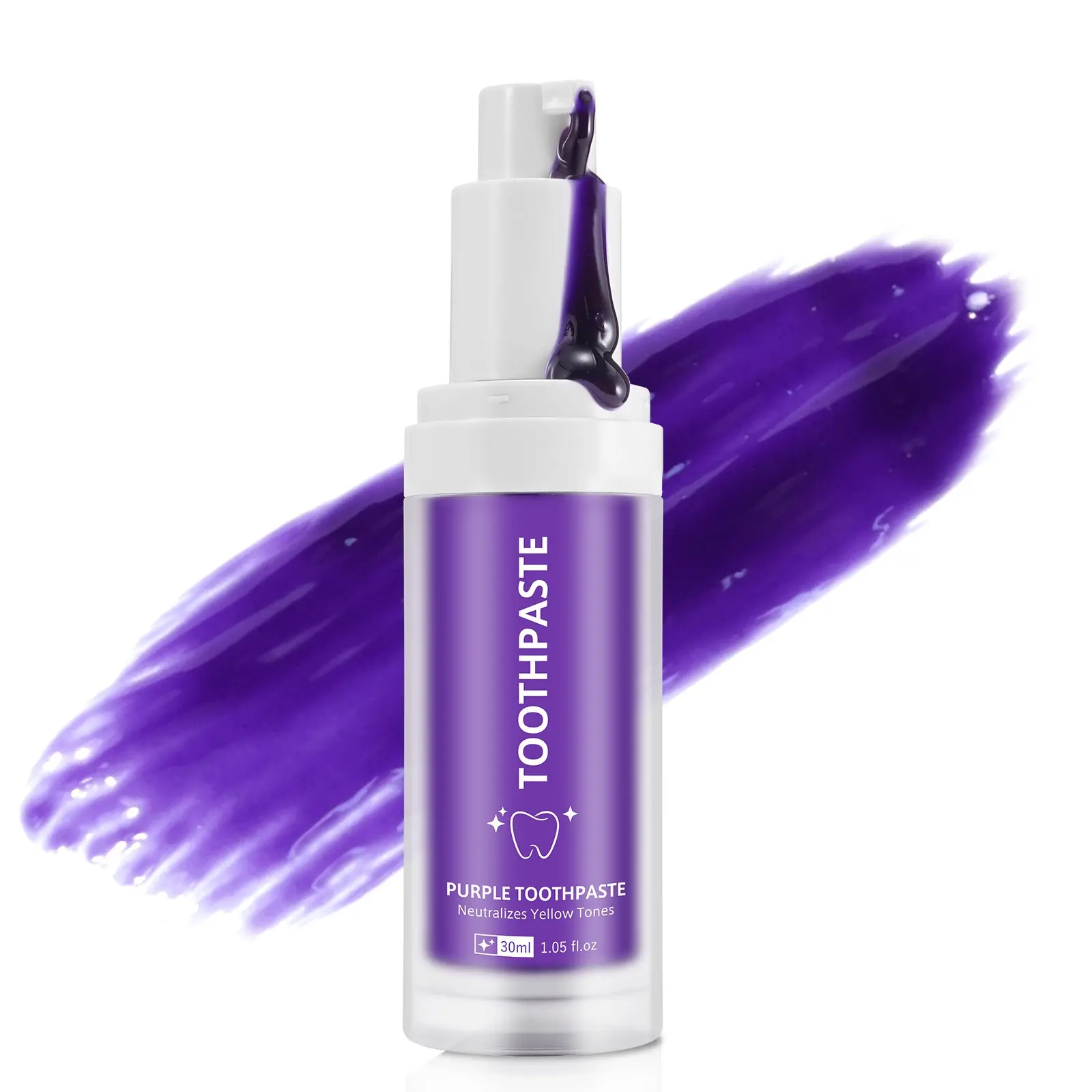 YECUCE 30ml Purple Enamel Care Toothpaste, Deep-Cleansing Formula, with mint for fresh breath, maintains oral freshness, removes stains, and is gentle on enamel
