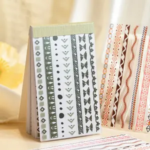 32 Sheets Per Pack Gap Series Decorative Dual Material Stickers for DIY Scrapbook Photo Frames Diary, Handmade Craft Supplies, Sticker Packs