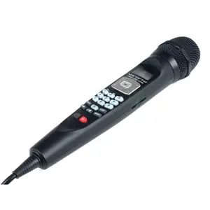 212 MAIN Wired Digital Karaoke Microphone - Direct Plug, Stereo Star Audio, SD Card Player, Recorder, Echo Delay, MP3 Support, Power Adapter, Car Adapter
