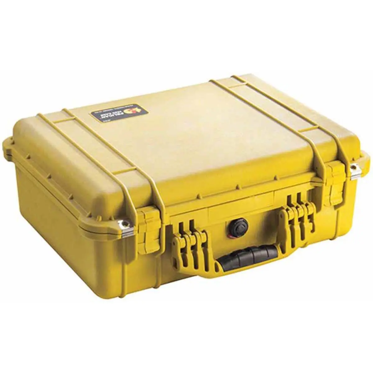 Pelican 1520 Water-Proof Protective Hard Plastic Case with Lock, Cover, Shell - No Foam Insert, for Camera Equipment & Computer Accessories, Yellow, Ideal for Photographers