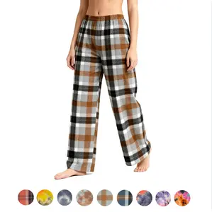 Holafish Unisex All-Purpose Pajama Pants - Polyester Plaid Casual Pajama Pants - Warmth-Preserving Pajama Pants - Pajama Pants