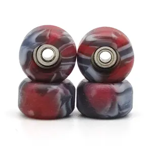 4pcs Finger Skateboard Wheels 7.5mmx4.5mm, Durable Plastic Material, Perfect for DIY Projects & Creative Builds, Ideal Gift for Kids, Rotating Wheels