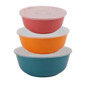 The Fresh Floral 6-Piece Melamine Bowl Set, Multi-color Plastic Tableware