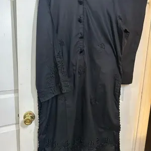 2 piece Black Embroidered suit Womenswear